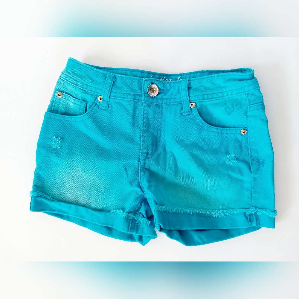 Blue Denim Shorts size 12S girls Justice